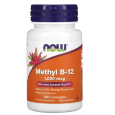 Now Foods Methyl B-12 Вітамін В-12 метилкобаламін 1000 мкг 100 льодяників