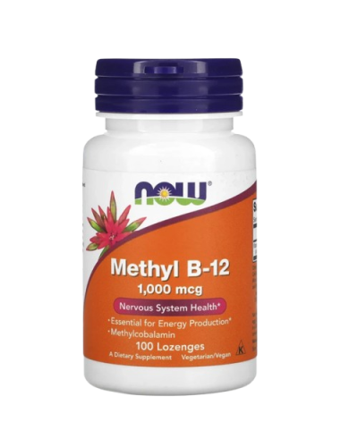 Now Foods Methyl B-12 Вітамін В-12 метилкобаламін 1000 мкг 100 льодяників