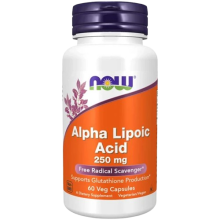 Now Foods Alpha Lipoic Acid Альфа-ліпоєва кислота 250 мг 60 vegcaps