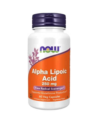 Now Foods Alpha Lipoic Acid Альфа-ліпоєва кислота 250 мг 60 vegcaps