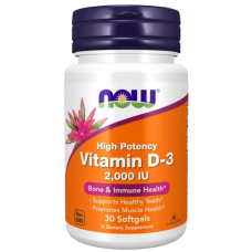 Now Foods Витамин D3 2000 МО 30 капс.
