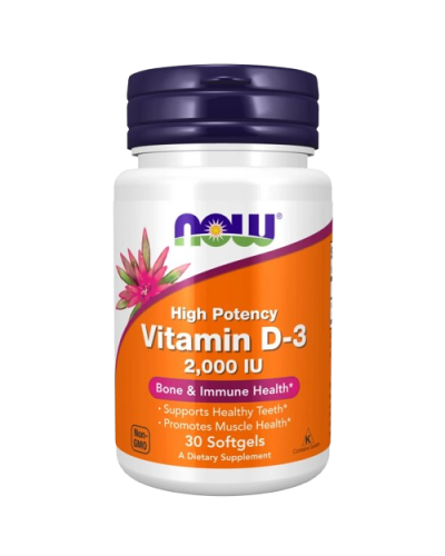 Now Foods Витамин D3 2000 МО 30 капс.