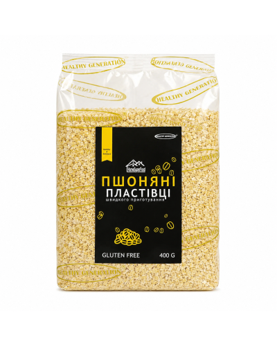 Хлопья пшонные без глютена Healthy Generation 400 г