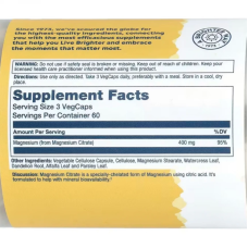 Solaray Магнію цитрат 400 мг 180 vegcaps