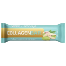 Батончик с морским коллагеном VERDE COLLAGEN BAR с фисташками и белым шоколадом 30 г