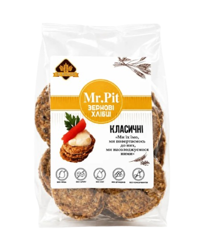 Хлібці зернові Mr.Pit Класичні, 90 г