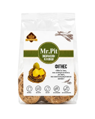 Хлібці зернові Mr.Pit Фітнес 90 г