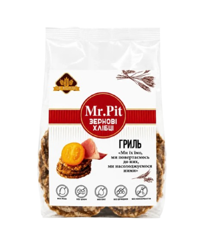 Хлібці зернові Mr.Pit Гриль 90 г