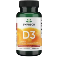 Swanson Вітамін D3 5000 МО/125 мг 250 капс.