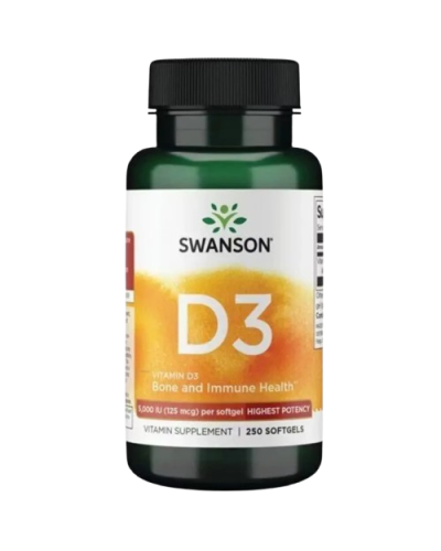 Swanson Витамин D3 5000 МЕ/125 мг 250 капс.