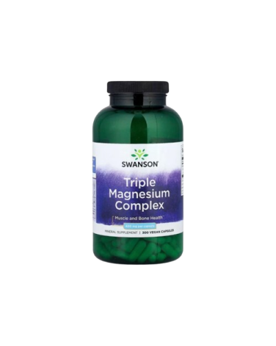 Swanson Triple Magnesium Complex Потрійний магнієвий комплекс 400 мг 300 vegcaps