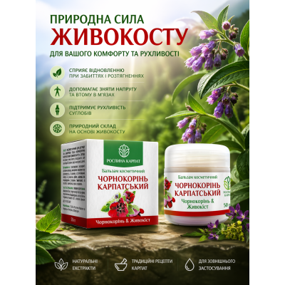 Користь живокосту: природна підтримка суглобів, зв’язок і відновлення тканин