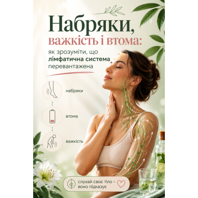 Набряки, важкість і втома: як зрозуміти, що лімфатична система перевантажена