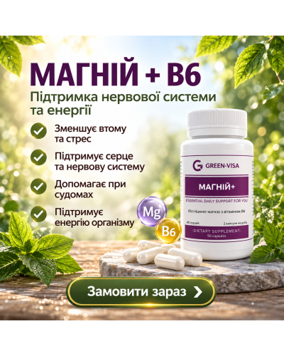 Фітофорте Магній+ Грін-Віза 90 капс.