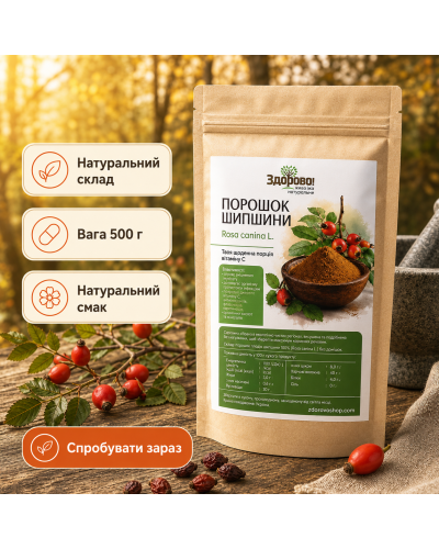 Шипшини порошок Здорово 100 г