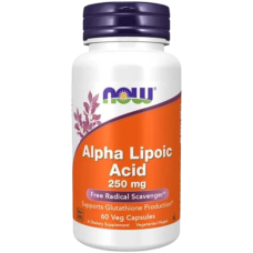 Now Foods Alpha Lipoic Acid Альфа-ліпоєва кислота 250 мг 60 vegcaps