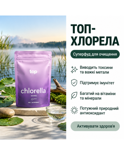 ТОП-Хлорела (з озера Ченхай) у порошку 100 г