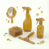 Для миття скла та дзеркал