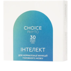 ИНТЕЛЛЕКТ Choice – диетическая добавка для улучшения мозговых функций 30 капс.