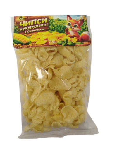 Чипси кукурудзяні з базиліком Viand 75 г