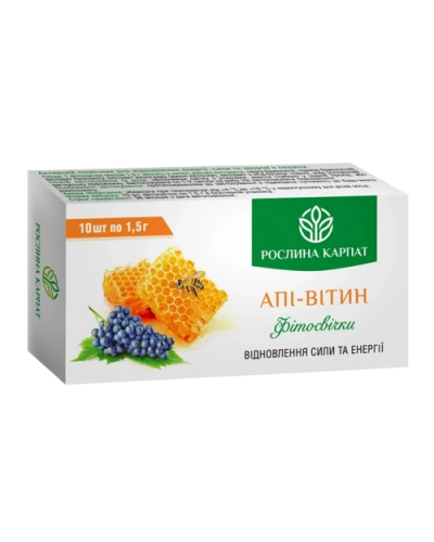 Фітосвічки Апі-Вітин Рослина Карпат для відновлення сили та енергії 10 шт.