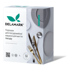ЕКОзасіб (порошок) для миття посуду в посудомийній машині DeLaMark 1 кг