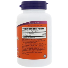 Now Foods Alpha Lipoic Acid Альфа-ліпоєва кислота 250 мг 60 vegcaps