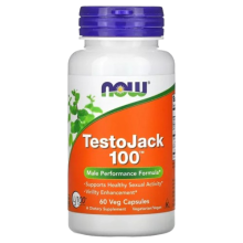 Now Foods TestoJack 100 Чоловіча формула 60 vegcaps