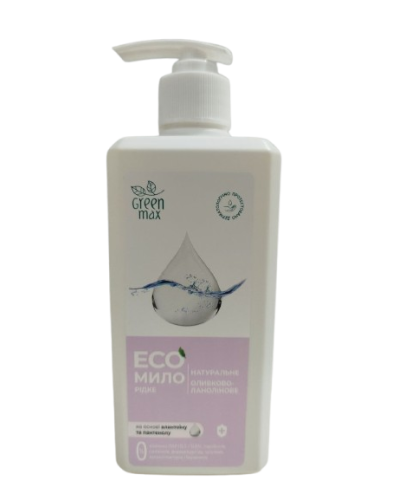 ЕкоМило рідке Green Max оливково-ланолінове 500 мл з дозатором