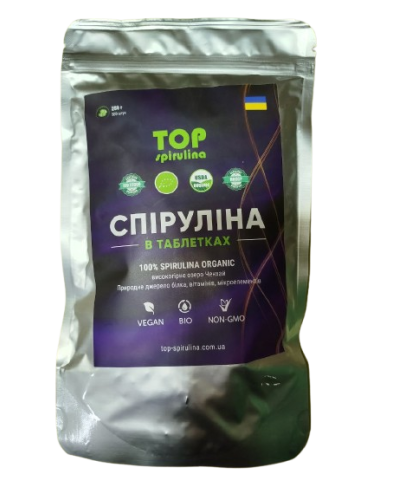 ТОП-Спіруліна (з озера Ченхай) у таблетках 250 г