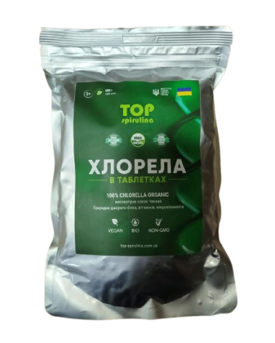ТОП-Хлорела з озера Ченхай в таблетках 500 г