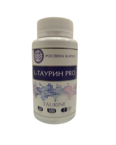L-таурин PRO Рослина Карпат 500 мг 60 капс.