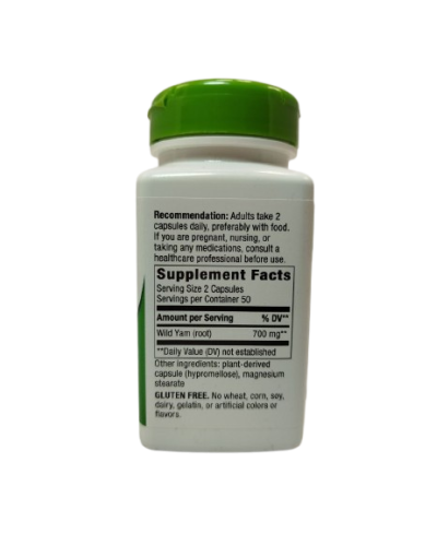 Nature's Way Wild Yam Root Корінь дикого ямсу 100 vegcaps