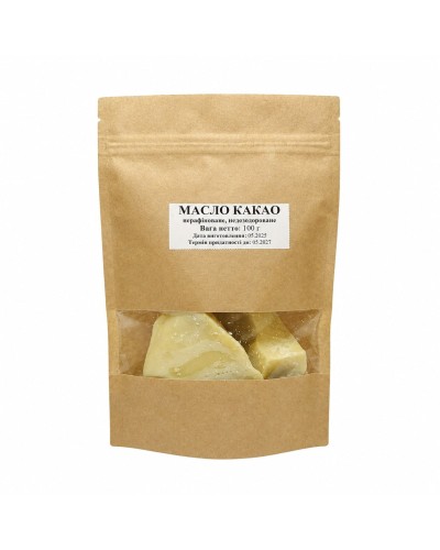 Какао масло натуральное 100 г