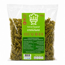 Макарони-спіральки рисові вітамінні (без глютену) "Світові традиції" 450 г