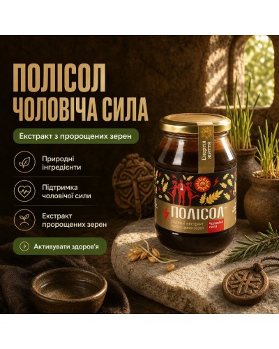 ПОЛІСОЛ Чоловіча сила (екстракт з пророщених зерен) 550 г
