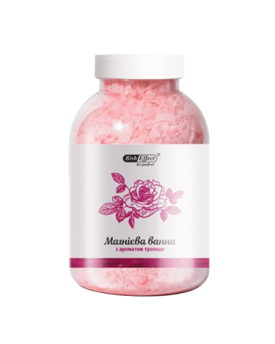 Магнієвая ванна Бішофіт Полтавський BishEffect з ароматом троянди 1000 г