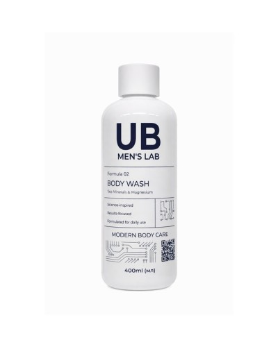 Гель для душу UB MEN'S LAB Formula 02 з магнієм 400 мл
