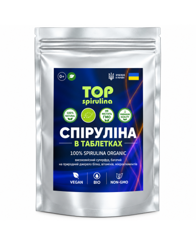 ТОП-Спіруліна з озера Ченхай у таблетках 500 г