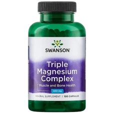 Swanson Triple Magnesium Complex Потрійний магнієвий комплекс 400 мг 100 vegcaps