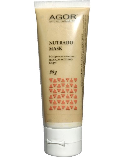 Натуральна живильна маска для обличчя AGOR NUTRADO для всіх типів шкіри 80 г