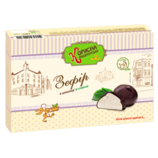 Зефір в шоколаді зі стевією (без цукру), Корисна Кондитерска, 180 г