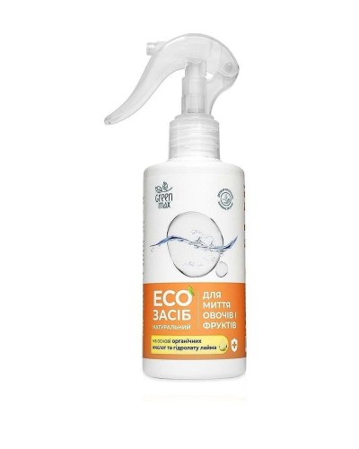 ЕКО Засіб  натуральний для миття овочів та фруктів Green Max 200 мл