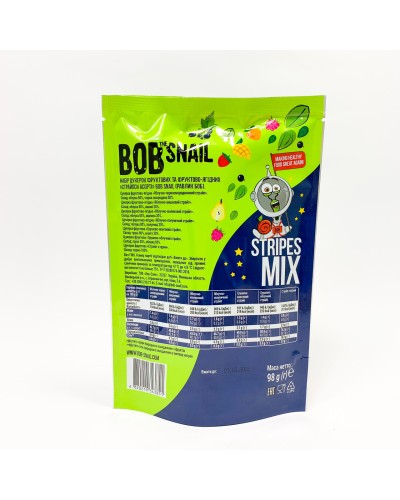 Натуральные конфеты Bob Snail Страйпсы ассорти 98 г