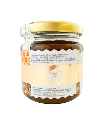 Паста з насіння льону з медом Еколія 200 г