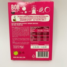 Натуральні цукерки Bob Snail Яблуко-Малина в бельгійському чорному шоколаді 60 г