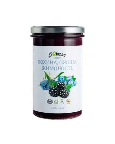 Паста LiQberry МІКС лохина, ожина, жимолость 545 мл