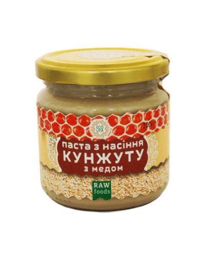 Паста з насіння кунжуту з медом, 200 г, Еколія