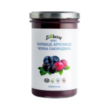 Паста LiQberry Ягідний мікс чорниця, брусниця, смородина 545 мл