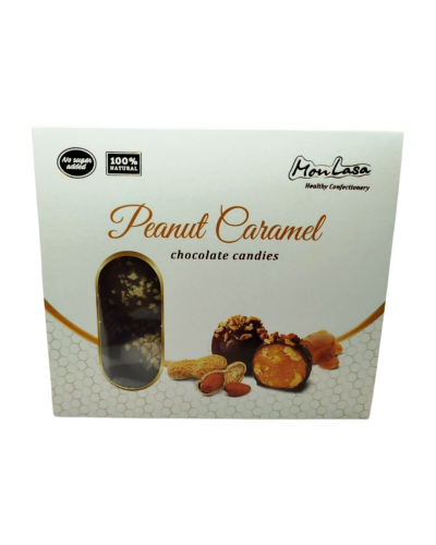 Шоколадні цукерки з арахісом та медовою карамеллю MonLasa 140 г
